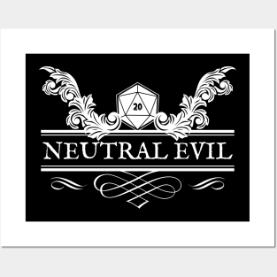 Neutral Evil RPG Alignment for Gamers Posters and Art